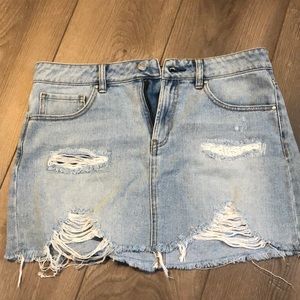Jean skirt pacsun